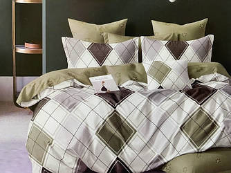 Постільна білизна полісатин півтораспальний ELWAY EW112 Ромб