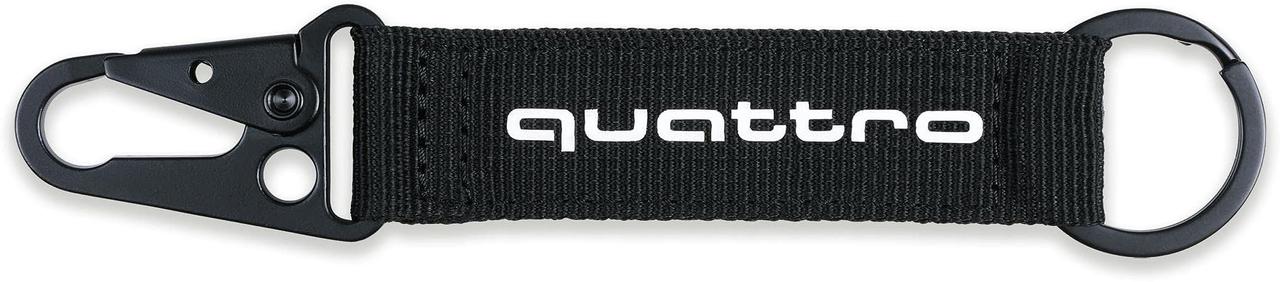 Брелок Audi quattro, чорний/білий, 3182200700
