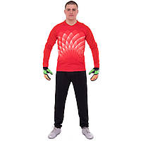 Воротарська форма SP-Sport CO1002-3 (зріст 160- 185 см, червоний)