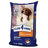 Club 4 Paws (Полуб 4 Лапи) Premium Adult Medium Breed Chicken сухий корм із куркою для собак середніх порід