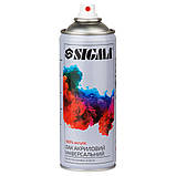 Лак аерозольний акриловий 400 мл прозорий мат SIGMA (2737621), фото 2