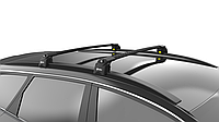 Автобагажник на крышу Turtle AIR 2 Audi A3 2013+ Чорний
