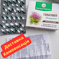 Гепатопротектор для поліпшення функції печінки Гепатовіт 60 кап РОСЛИНА КАРПАТ