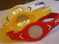 Силиконовый браслет Power Balance XL Розовый с белым