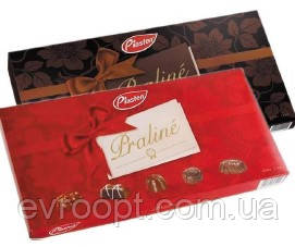 Piasten Цукерки Pralinee Red/Brown Асорті молочних цукерок в подарунковій коробці 400 г, фото 1