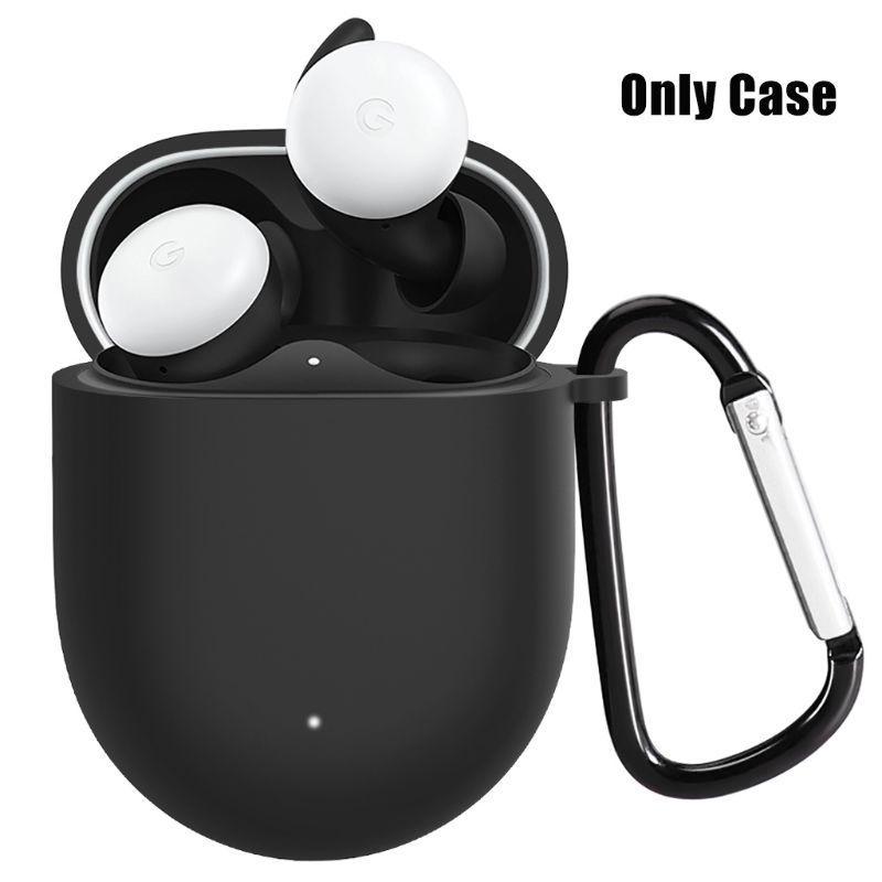 Силіконовий чохол із карабіном для Google Pixel Buds 2 чорний