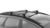 Автобагажник на крышу Turtle AIR 2 Fiat 500X 2015+ Сріблястий