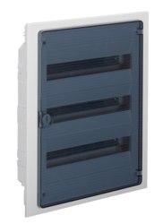 Щит розподільний GOLF на 54 модулі (3 ряди по 18 модулів) прозорі дверцята, фото 1