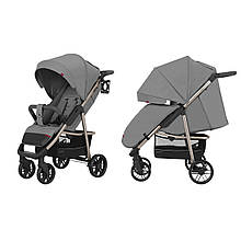 Коляска прогулянкова дитяча CARRELLO Echo CRL-8508  коробка 46,5х23,5х74,5 см Rhino Gray-світло-сірий