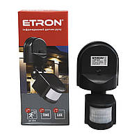 Инфракрасный датчик движения ETRON Sensor Black 1-ESP-355 230V IP44 с датчиком освещенности