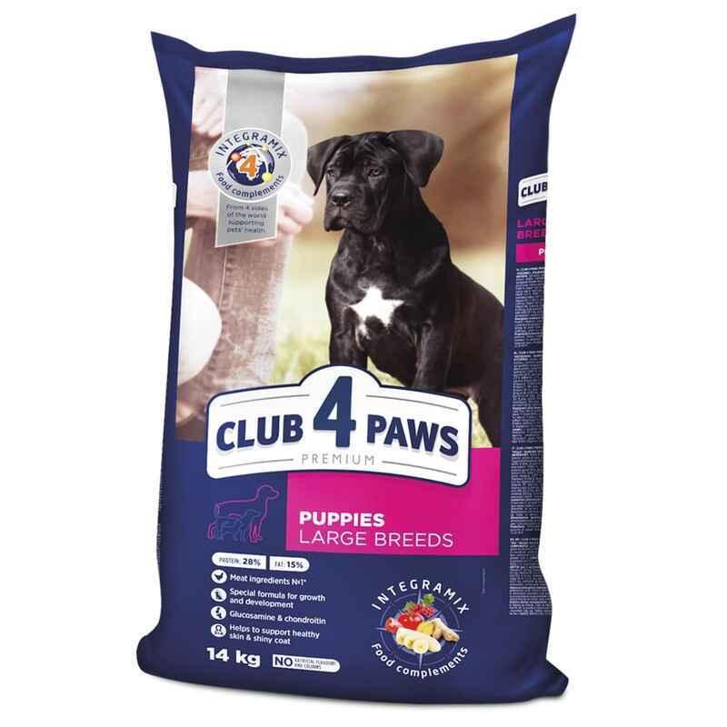 Club 4 Paws (Полуб 4 Лапи) Premium Puppy Large Breed Chicken сухий корм із куркою для цуценят великих порід, фото 1