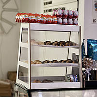 Кондитерська вітрина XL WoodWam Біла Настільна