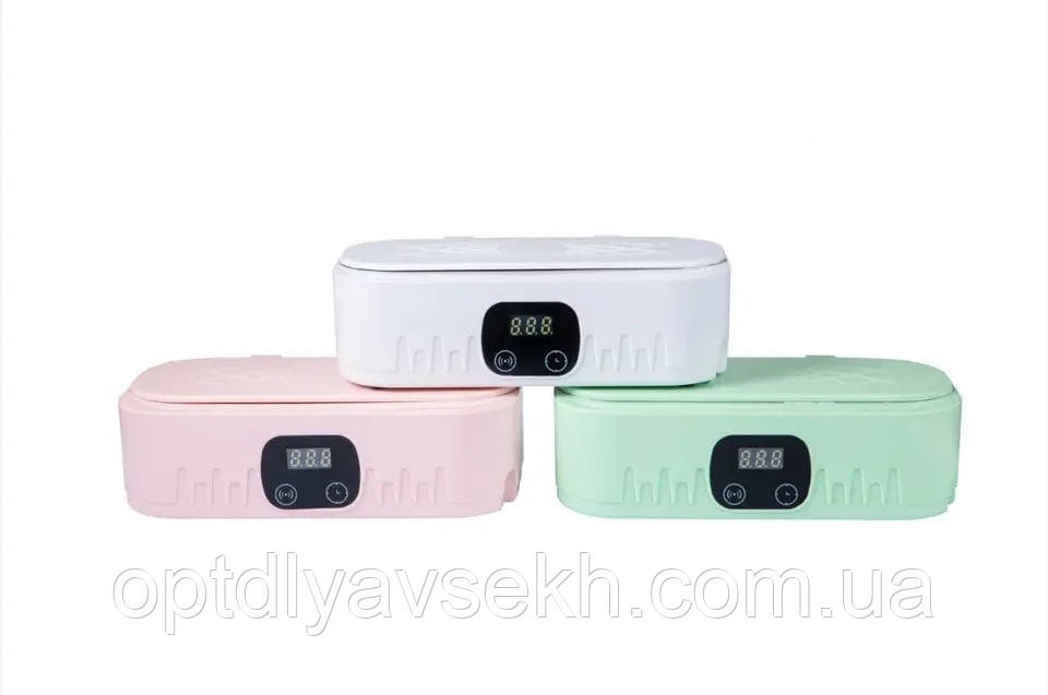 Ультразвукова міні-мийка YT-80 на 18 Вт. та 400 мл для стерилізації інструментів (з дисплеєм та таймером), фото 1