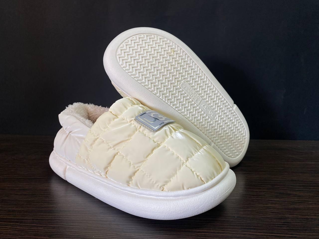 UGG Жовті Дутики на хутрі сліпони автоледі зимові міні уггі короткі