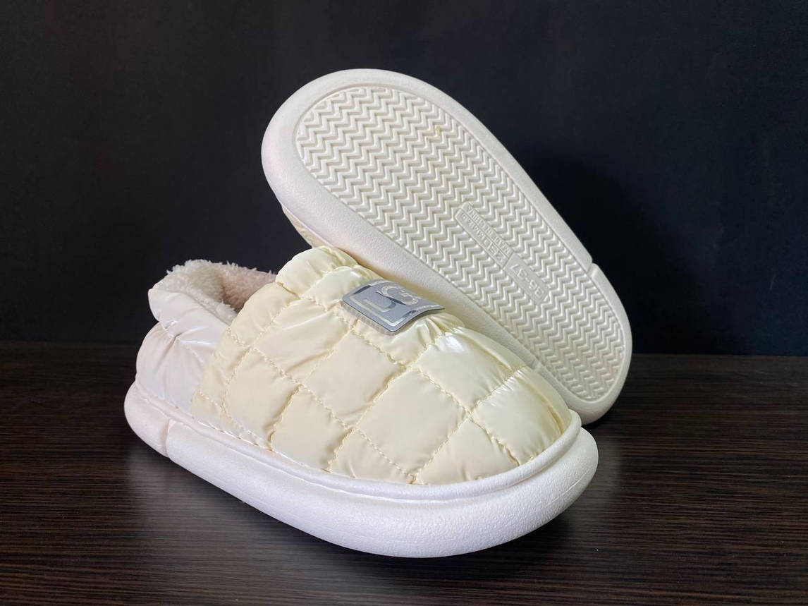 UGG Жовті Дутики на хутрі сліпони автоледі зимові міні уггі короткі, фото 1