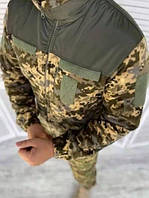 Тактическая флисовая кофта пиксель ЗСУ армейская флиска пиксель ВСУ флисовка военным флиски пиксель
