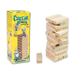 Настільна гра "Cheese Jenga" Strateg 30718, 48 брусків, українською мовою, World-of-Toys