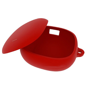 Силіконовий чохол із карабіном для Anker Soundcore Liberty Air 2 Pro червоний