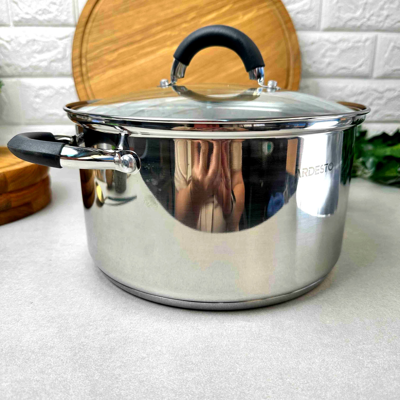 Маленька каструля 2.5л з ручками, що не нагріваються Ardesto Pot Gemini Salerno