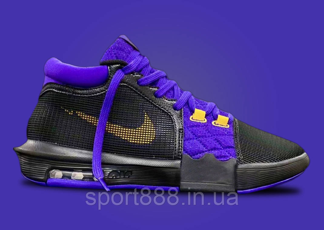 Nike LeBron Witness 8 Lakers чоловічі баскетбольні кросівки, фото 1