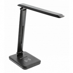 Настільна лампа з індукційною зарядкою GTV IZUKA LED, 6W, CCT, чорна, працює від power bank