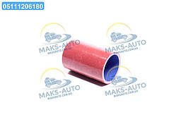 Патрубок інтеркулера ГАЗЕЛЬ із Двигуном. Cummins 2.8 (СИЛІКОН червоний, D=50 мм, L=90 мм) 330208-1172407 UA56