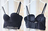 Бюстьє з пуш апом і трусики безшовні з мереживом, фото 6