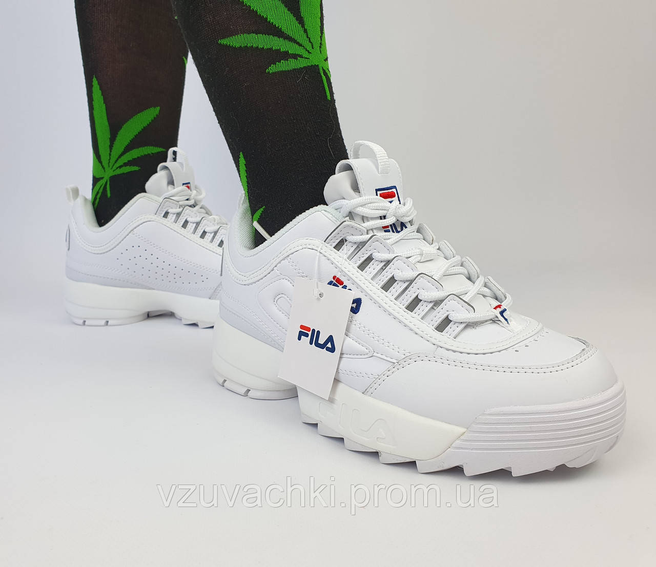 Fila disruptor cheap 2 white