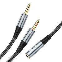 Кабель Audio Splitter HOCO UPA21 2in1 3.5 female to 2 male