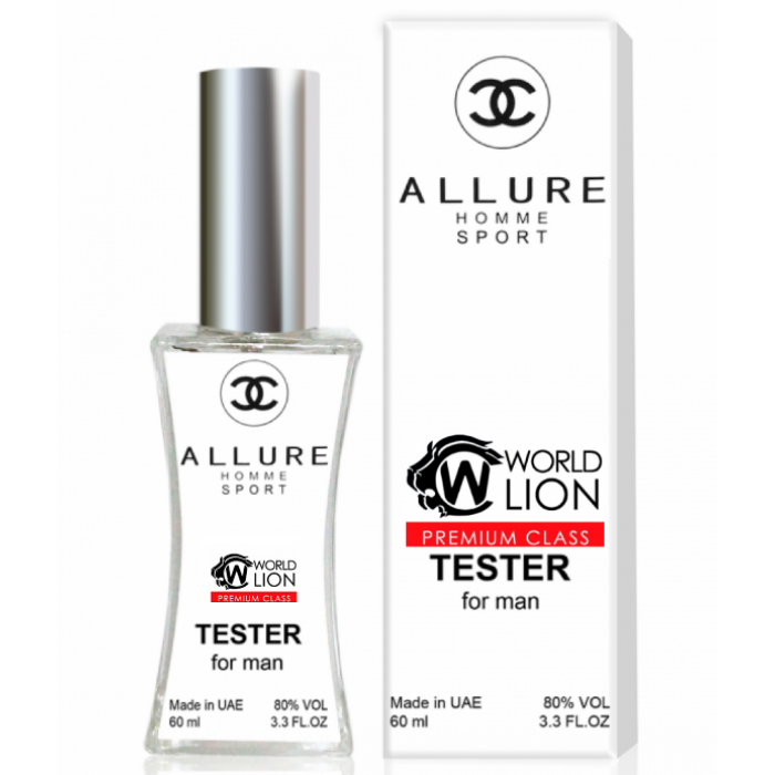 Тестер Premium Class Chanel Allure Homme Sport чоловічий, 60 мл