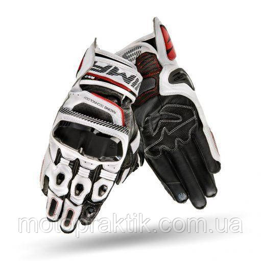 Shima XRS-2 Short Gloves White/Black/Red, S Моторукавички шкіряні спортивні