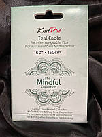 36617 Фіксований кабель бирюзового кольору Mindful KnitPro 150 см