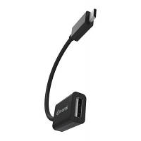 Дата кабель OTG 01m USB micro 0.1m Black Nomi