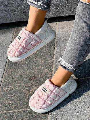 Рожеві Уги дутики короткі теплі PINK зимові жіночі, фото 5
