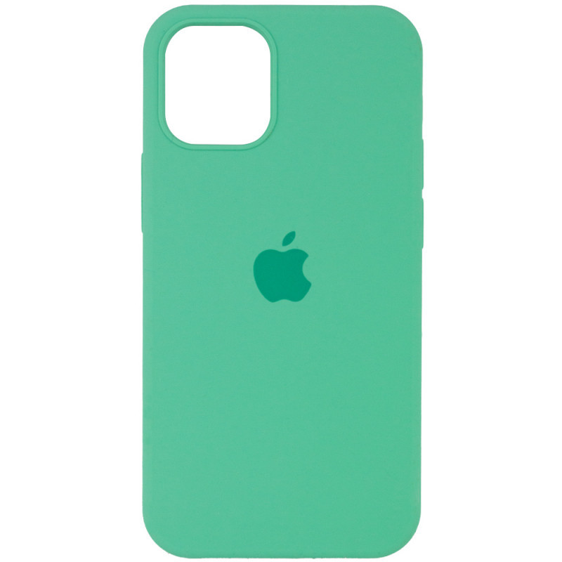 Чохол-накладка Silicone Case Original Full Cover для iPhone 12/12 Pro 6.1"- №1 м`ятно- зелений