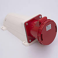 Силова розетка 3Р+РЕ 63А, ССІ-134 TAKEL, для 380 В (503240) ТАКЕЛ, стаціонарна