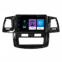 Штатная магнитола Lesko для Toyota Hilux VII Рестайлинг 2011-2015 экран 9" 1/16Gb Wi-Fi GPS Base