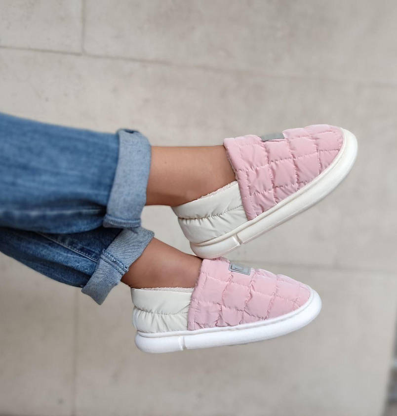 Уги РОЖЕВІ дутики короткі теплі PINK UGG зимові жіночі, фото 3