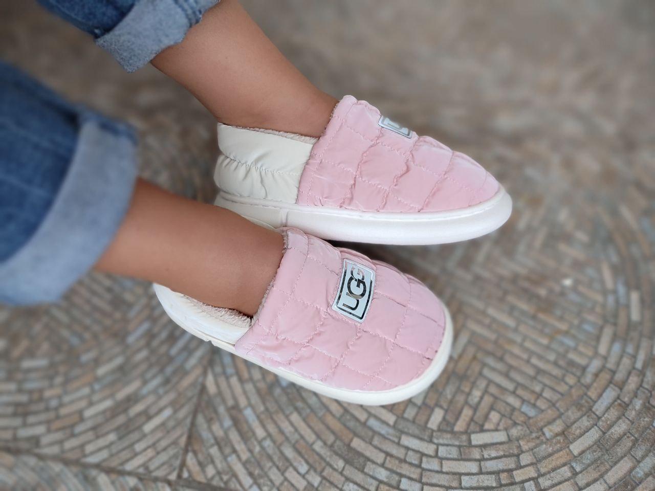 Уги РОЖЕВІ UGG дутики короткі теплі PINK зимові жіночі