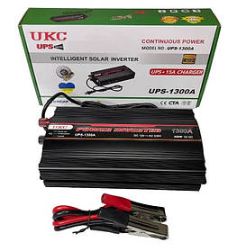 Перетворювач напруги з функцією підзаряджання АКБ UPS-1300A UKC 12V-220V 1300 Вт