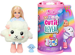 Лялька Челсі перевтілення ягня Barbie Cutie Reveal Chelsea Doll & Accessories Lamb Plush Costume