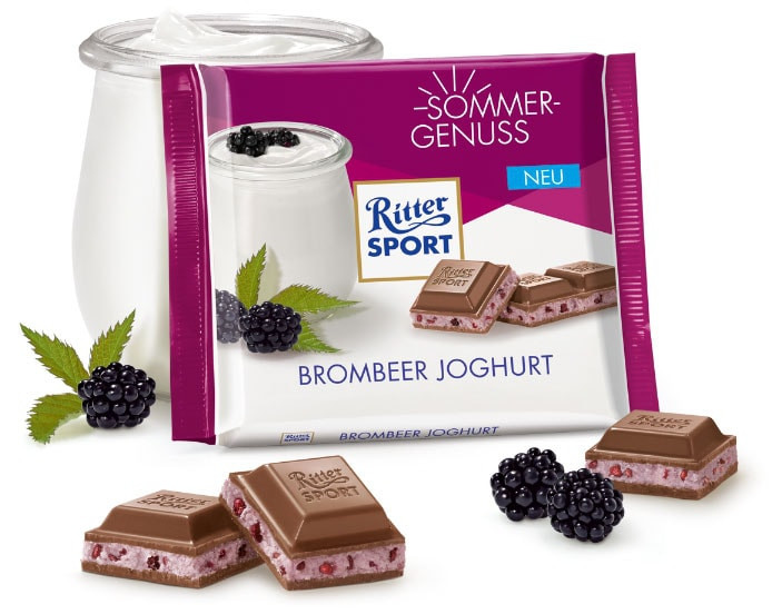 Купить Шоколад Ritter Sport Brombeer Joghurt (Риттер Спорт йогурт ...
