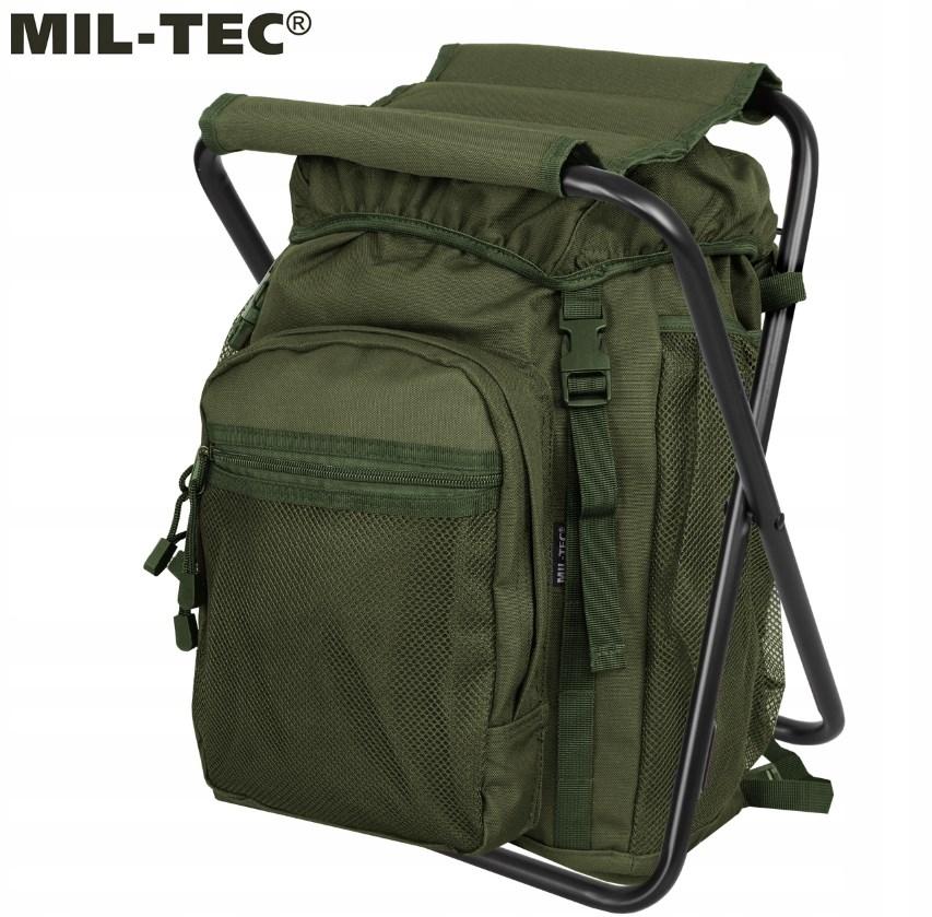 Рюкзак туристический с раскладным стульчиком 20л MIL-TEC Olive, 14059001 - фото 2 - id-p91404230