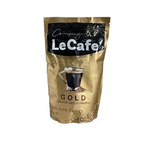 Кава розчинна в пакеті гранульована LE Cafe GOLD, 200 г, Польща, дой-пай сублімований
