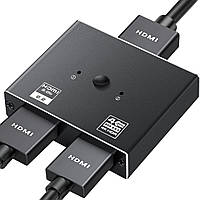 Двунаправленный HDMI переключатель U&P Switch 1x2 / 2x1 HDMI 2.0 4K Black (SWE-VS02-BK)