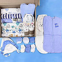 Пеленки для новорожденного набор Макси для мальчика 14+9 в подарок Набор многоразовых пеленок для малыша