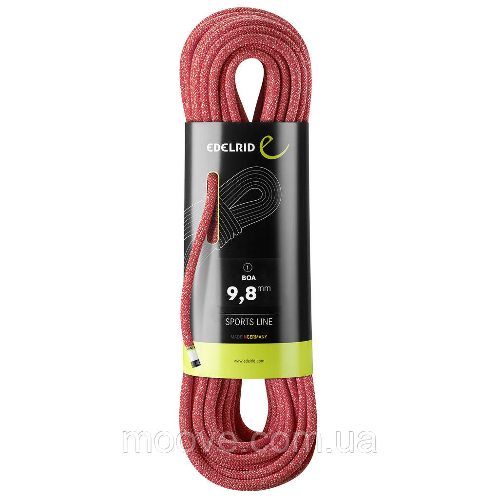 Edelrid Мотузка динамічна Edelrid Boa 9.8 мм Red 60 м