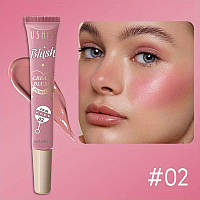 Кремові рум'яна для обличчя Ushas cream blush №02, 12 мл