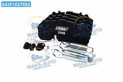 Колодка гальм. диск. LONG LIFE (з притирочним шаром) (компл. на вісь) BPW, DAF XF95, IVECO (RIDER) RD 29108STD UA46