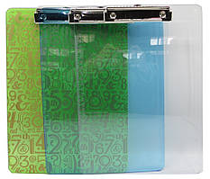 Планшет A4 пластик., 3кол.прозорий